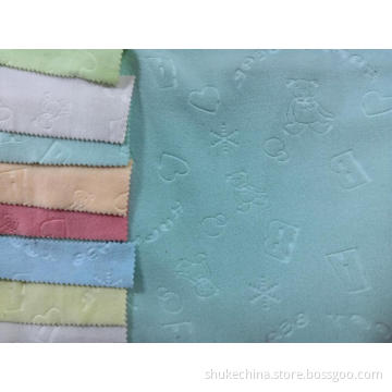100% polyester polar fleece-präglingstyg